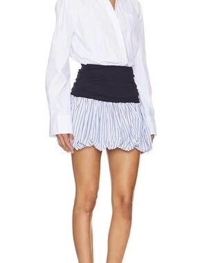 Lover+friends Andi Mini Dress in White & Navy med nwts
